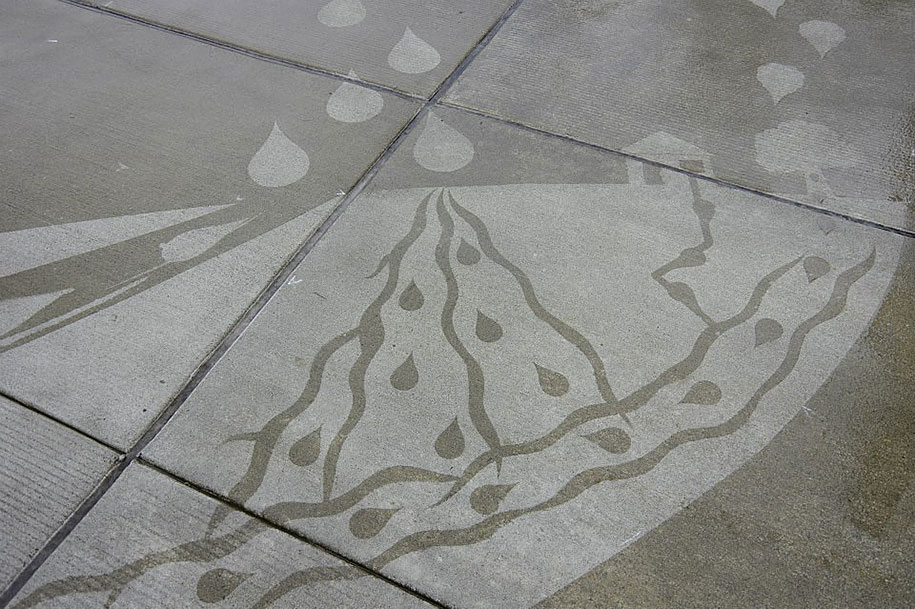 hydrophobic-sidewalk-graffiti-rainworks-peregrine-church-seattle-3